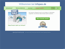 Tablet Screenshot of infopass.de